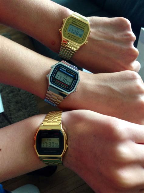 casio gold digital watch fake